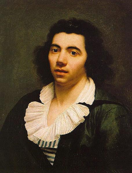 Anne-Louis Girodet de Roussy-Trioson Self portrait oil painting picture